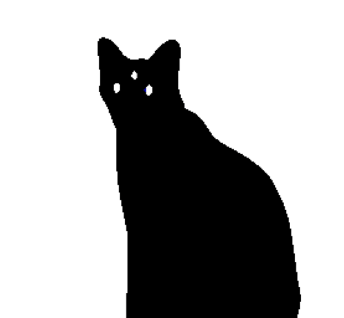Animated black cat decoration